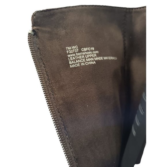 🎁 Born Fannar Leather Knee High Boot New‎ store display Woman's Size 7 - Picture 14 of 16